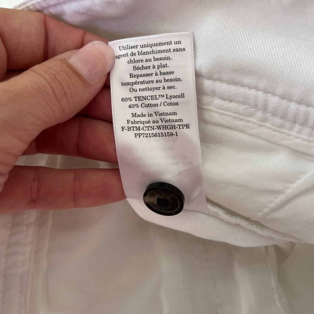 Everlane White High-Rise Pleated Trousers - Picture 11 of 11